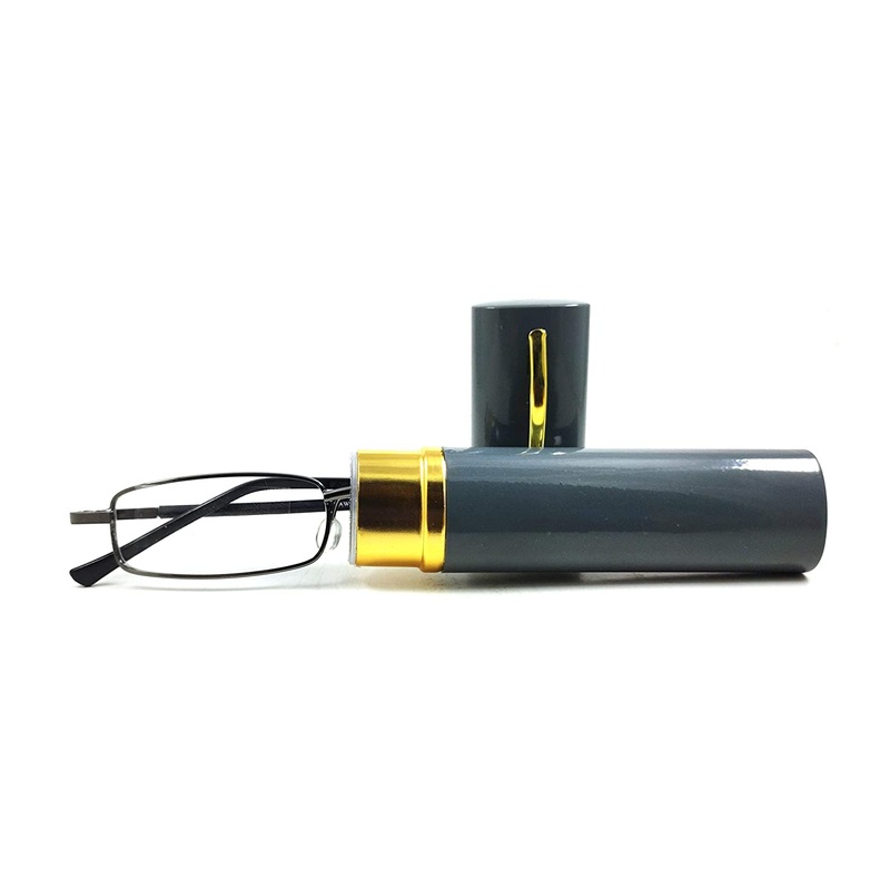 Compact Metal Pen Type Tube Reading Glasses for Men and Women 1