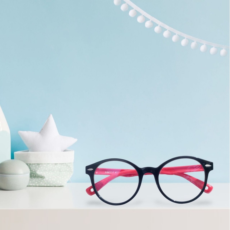 Kids Round Glasses Blue Light Blocker Computer Lens S8217C14