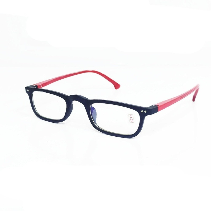 Black Red Full Frame Computer Reading Glasses with Anti Glare Coating Power 1.50