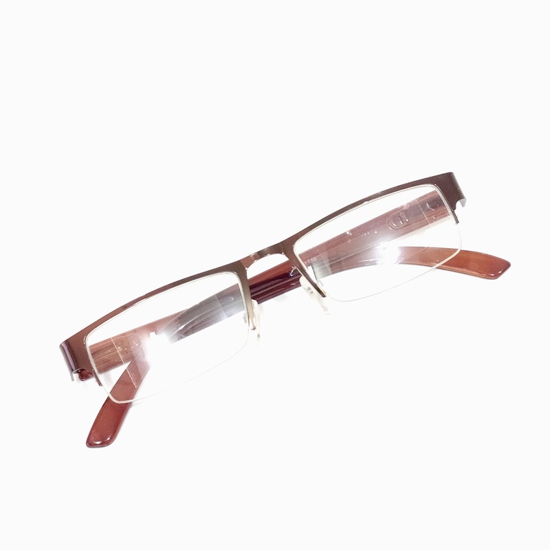Brown Metal Supra Reading Glasses +1.00