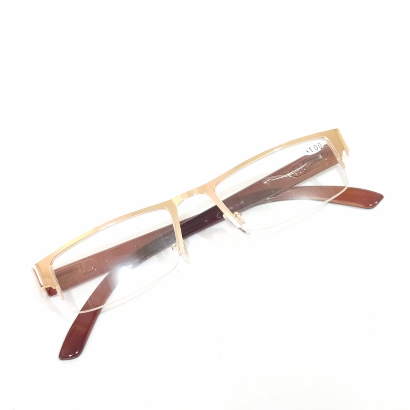 Gold Metal Supra Reading Glasses +1.00
