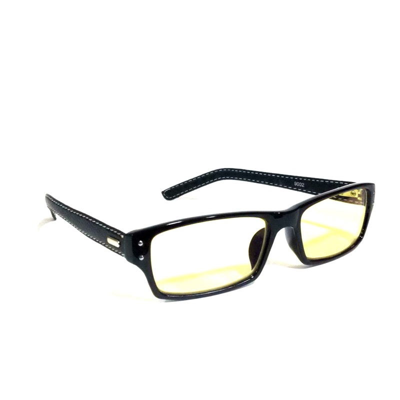 Large Rectangle Night Driving Glasses for Men and Women with Anti Glare Coating