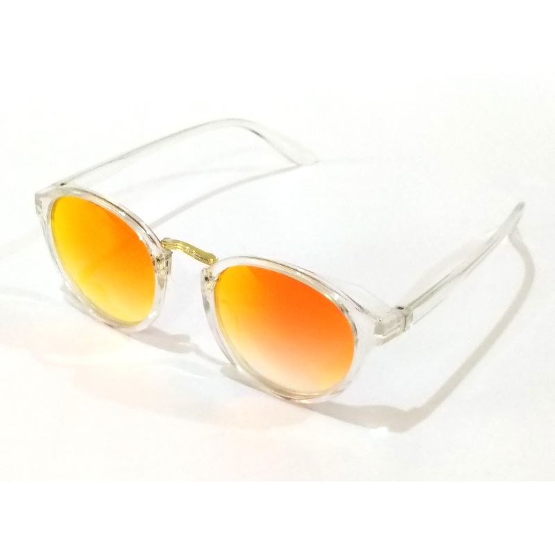 Red Round Mirror Sunglasses for Men Women SW0019