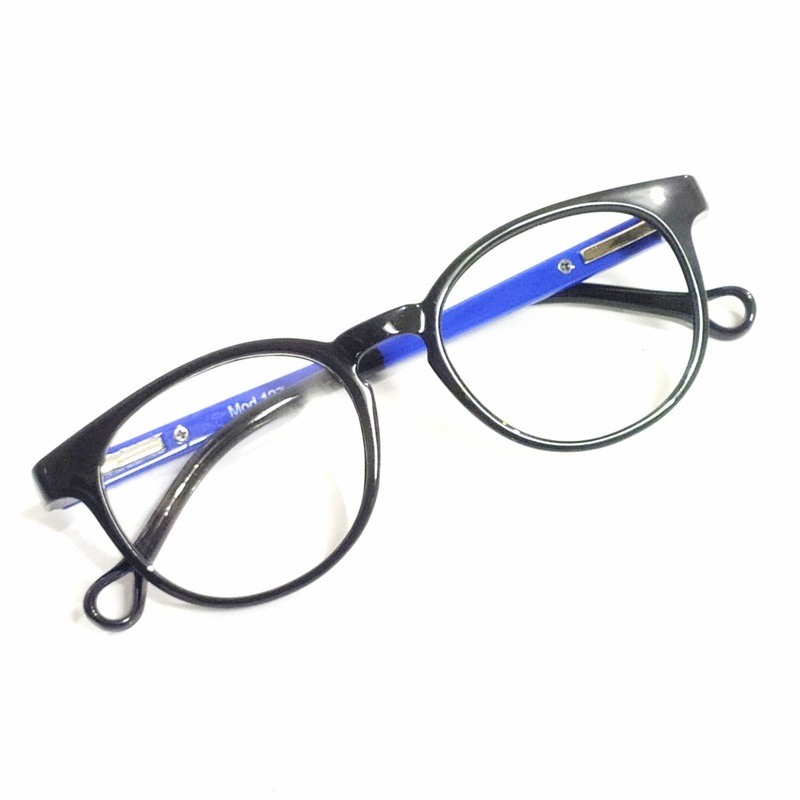 Round Black-Blue Kids Glasses for 5-6 Years