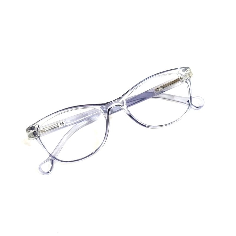 Transparent Grey Cat Eye Kids Glasses | 4-6 Years