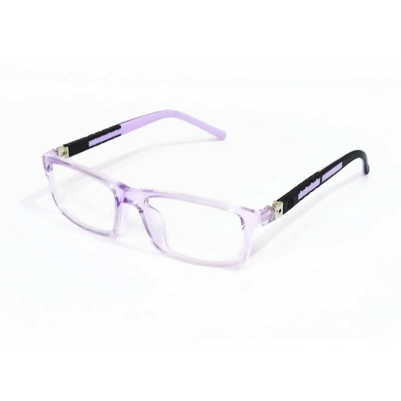 Powerful Purple: Rectangle Transparent Purple Glasses – Affordable Blue Light Glasses for 5 to 10 Year Old Girls