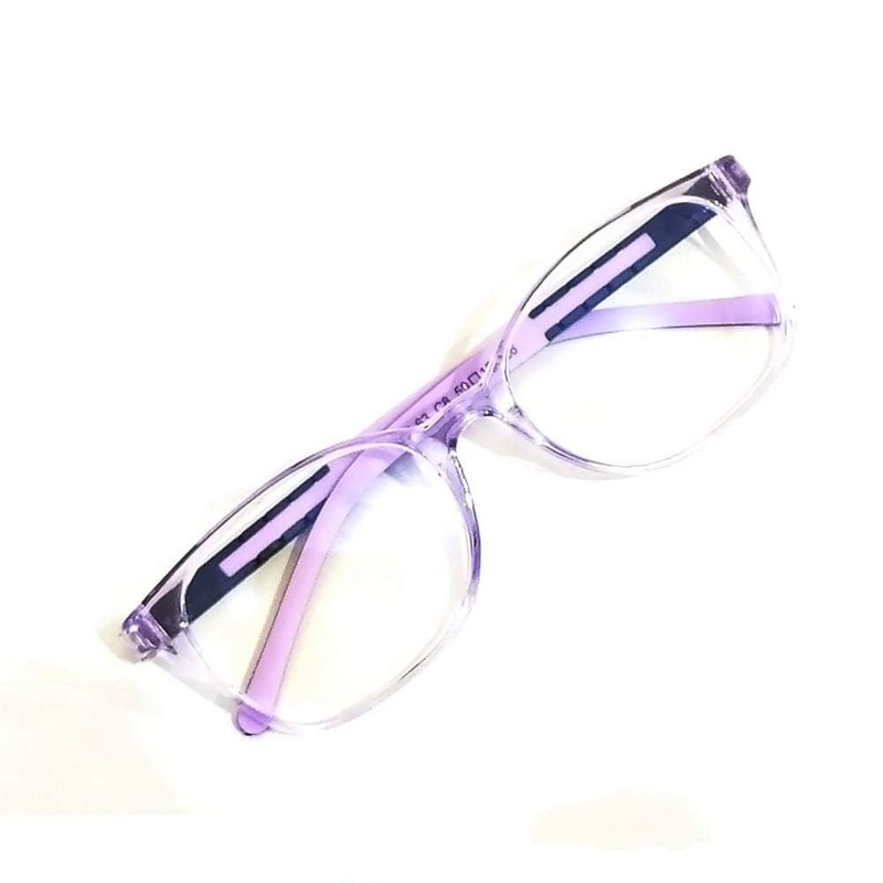 Purple Haze: Square Transparent Purple Glasses – Blue Light Guard for Ages 6-10