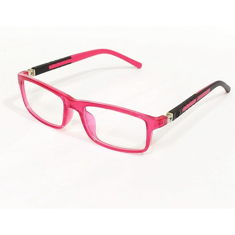 Red Radiance: Rectangle Transparent Red Glasses – High-Quality Blue Light Glasses for 5 to10 Year Old Children