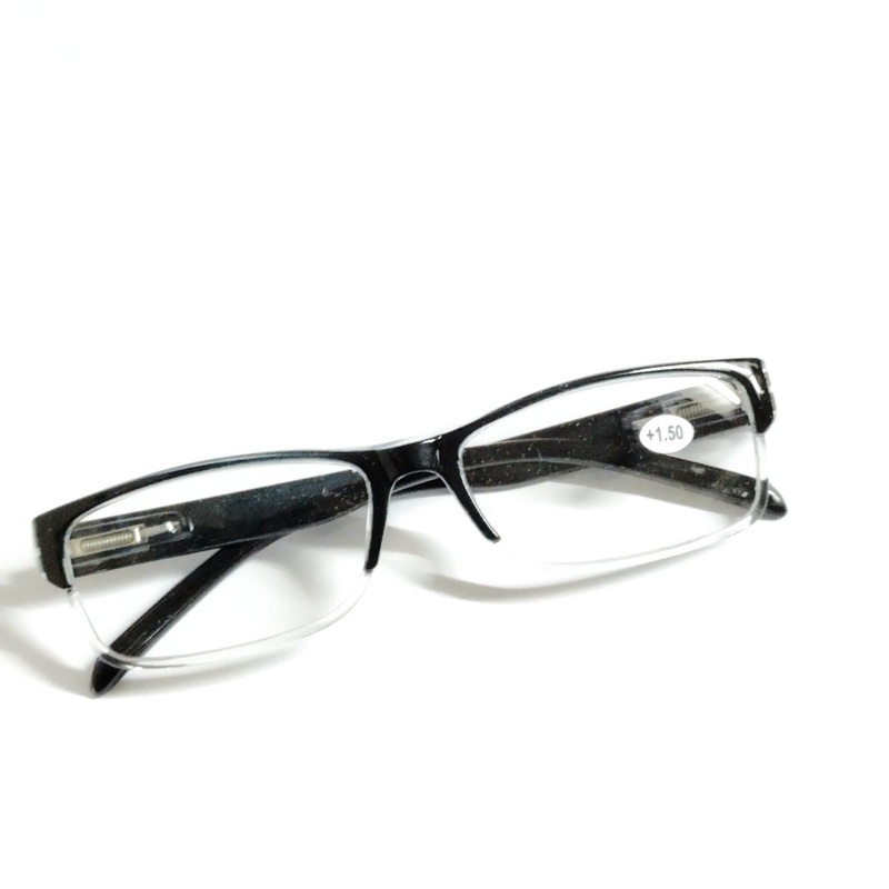 Black Full Frame Blue Light Blocking Computer Reading Glasses for Men Women