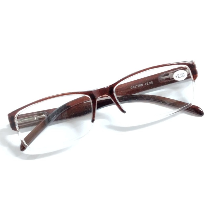 Brown Full Frame Blue Light Blocking Computer Reading Glasses for Computer Use