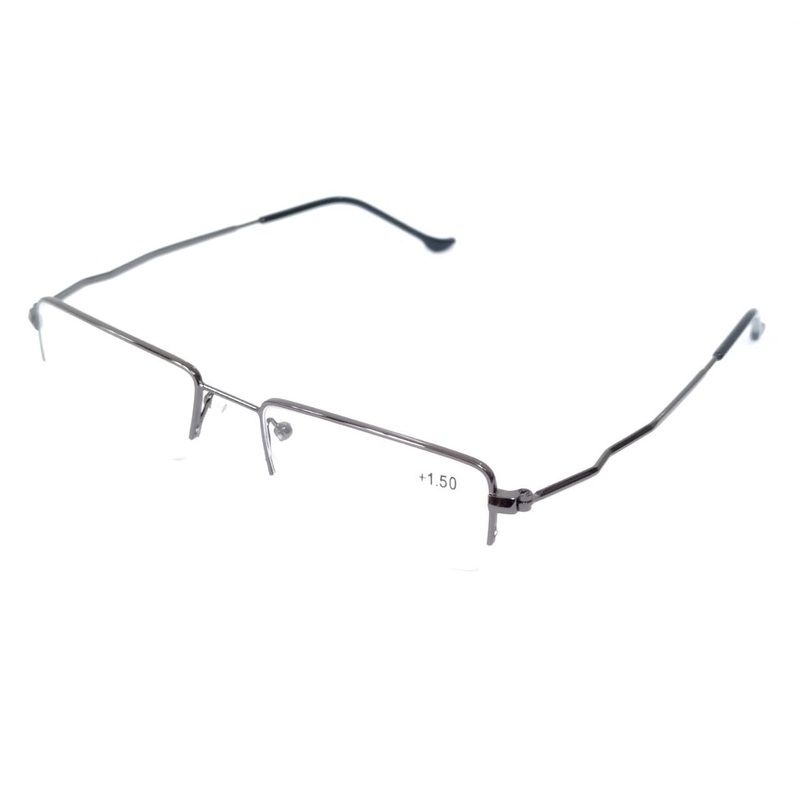Ultra Light Weight Metal Supra Grey Reading Glasses 1