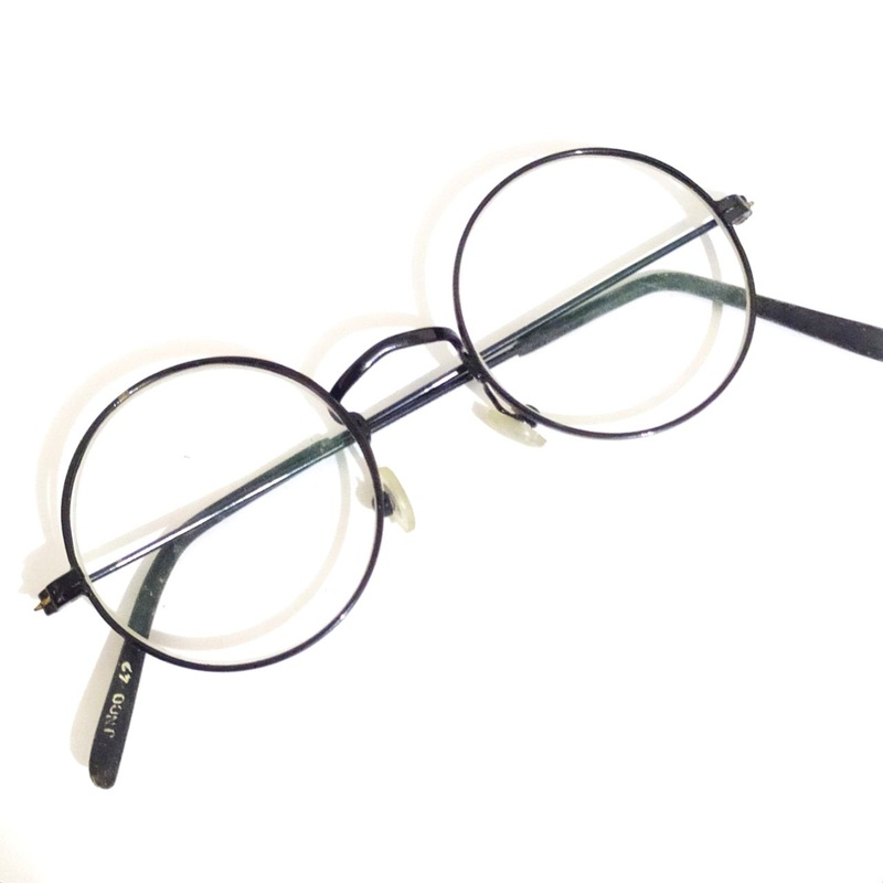 Gandhi Shape Harry Potter Style Round Glasses for Kids upto 6 Years Black Gold