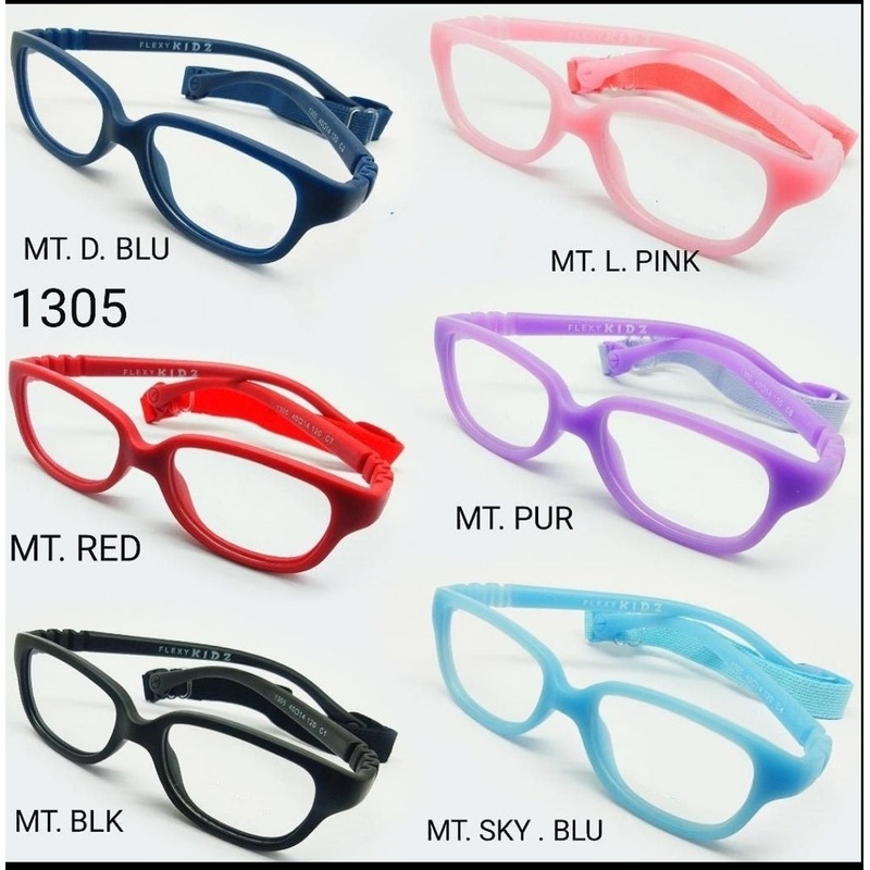Kids Flexible Unbreakable Glasses 1305 for 2-4 Years Sky Blue