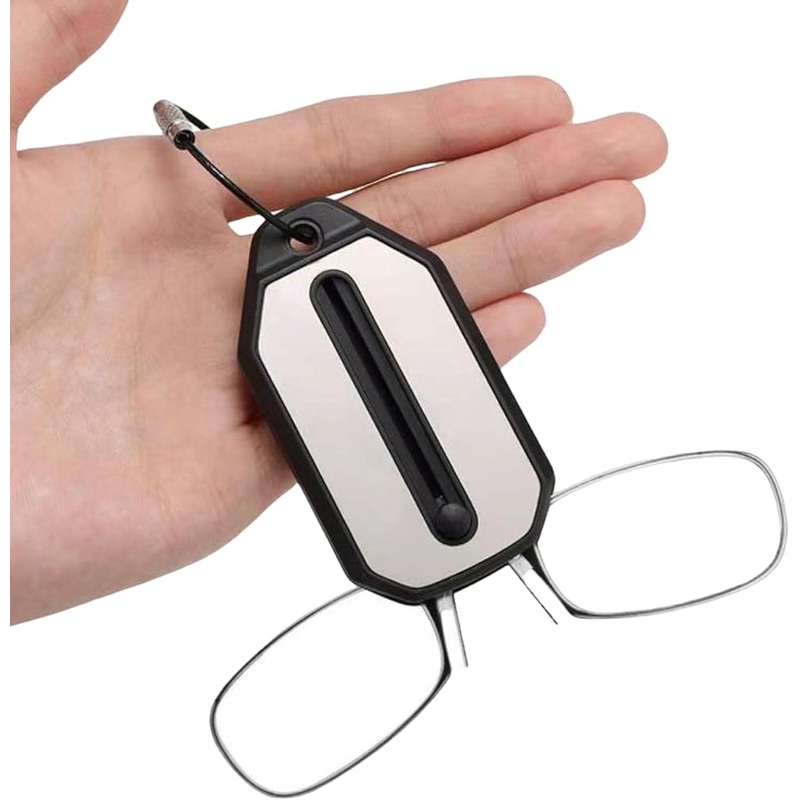 Pocket Sized Portable Keychain Nose Reading Glasses 1