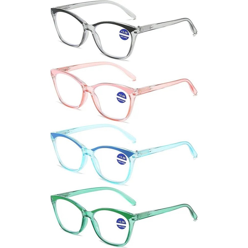 Trendy Women Computer Glasses with Spring Hinges Green