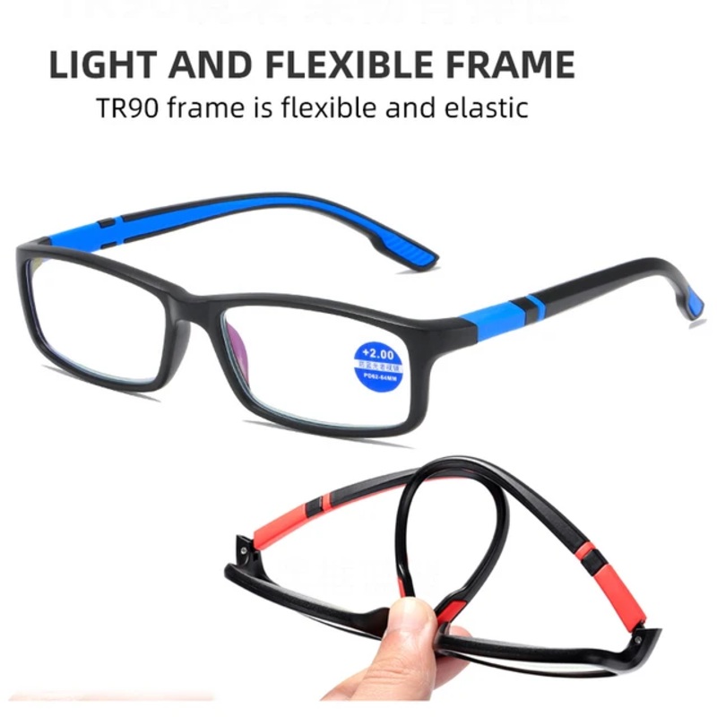 Anti-Glare Anti-Fatigue Computer Eyewear with Blue Light Protection Black