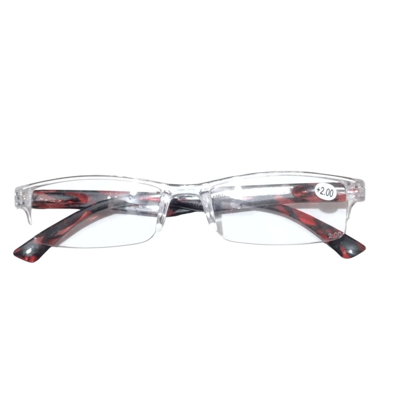 Rimless Reading Glasses for Men and Women Power +2.00