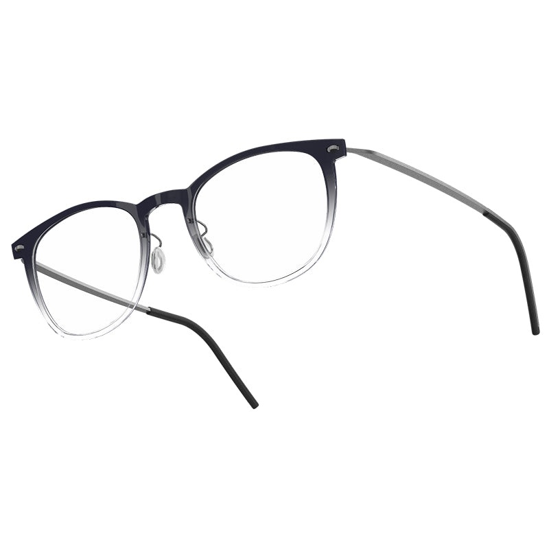 LINDBERG NOW 6529 Front: C06G(Transparent shaded Grey) / Temple802: 10 (Matt natural titanium Grey) 47-20-140