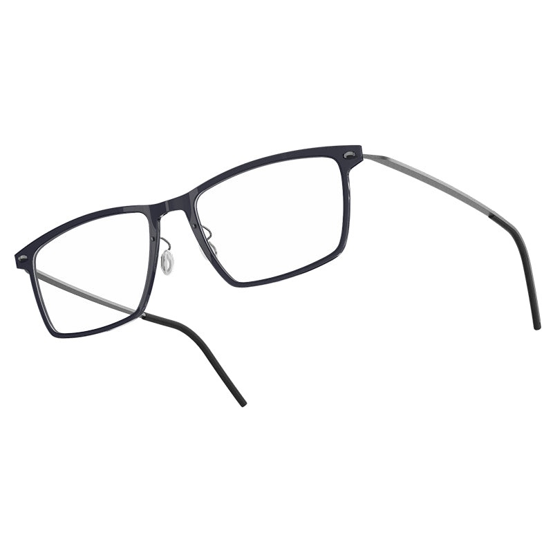 LINDBERG NOW 6544 Front: C06(Polished Transparent Black) / Temple802: 10 (Matt natural titanium Grey) 53-18-140