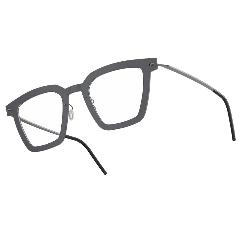 LINDBERG NOW 6585 Front: D15(Matte solid Grey) / Temple802: 10 (Matt natural titanium Grey) 48-24-140