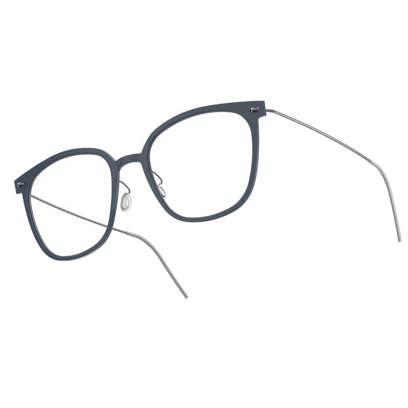 LINDBERG NOW 6638 Front: D18 (Matt Solid Petrol) / BasicTemple: 10 (Matt natural titanium Grey) 51-21-140