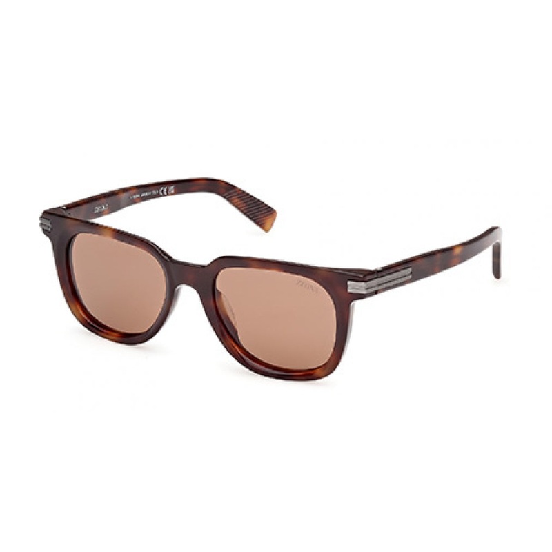ZEGNA 0248 Sunglasses 52E – Dark Havana – Brown