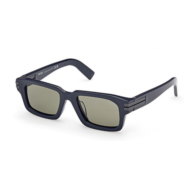 ZEGNA 0255 Sunglasses 90N – Shiny Blue – Green