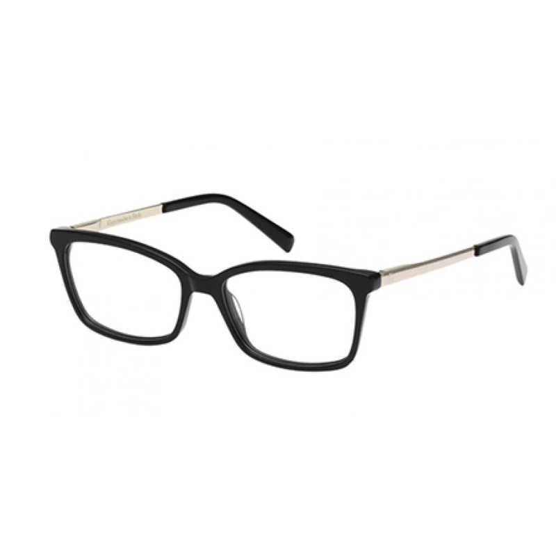 ABERCROMBIE & FITCH 50035 Eyeglasses 001 – Shiny Black – Shiny Pale Gold