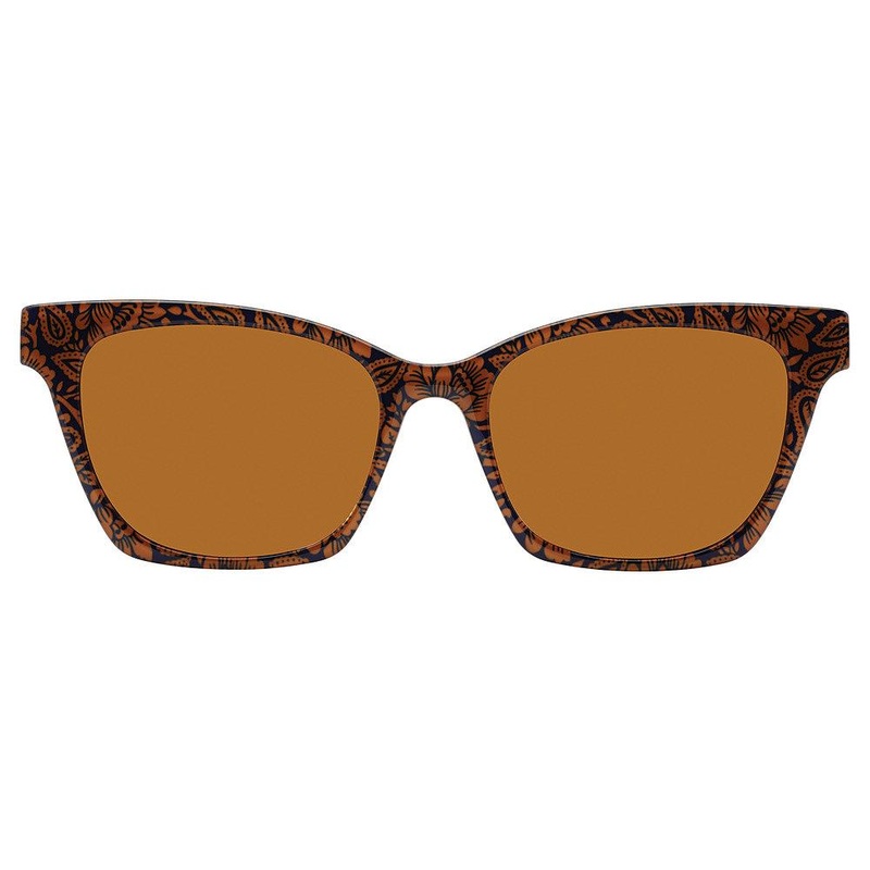 Vera Bradley VBMATANZASSUNCLIP Clip On LRP – Lotus Montage Roasted Pecan [L