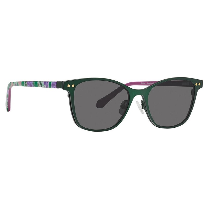 Vera Bradley VBSHYLASUNCLIP Clip On FFG – Foxglove Fields Green [FFG]