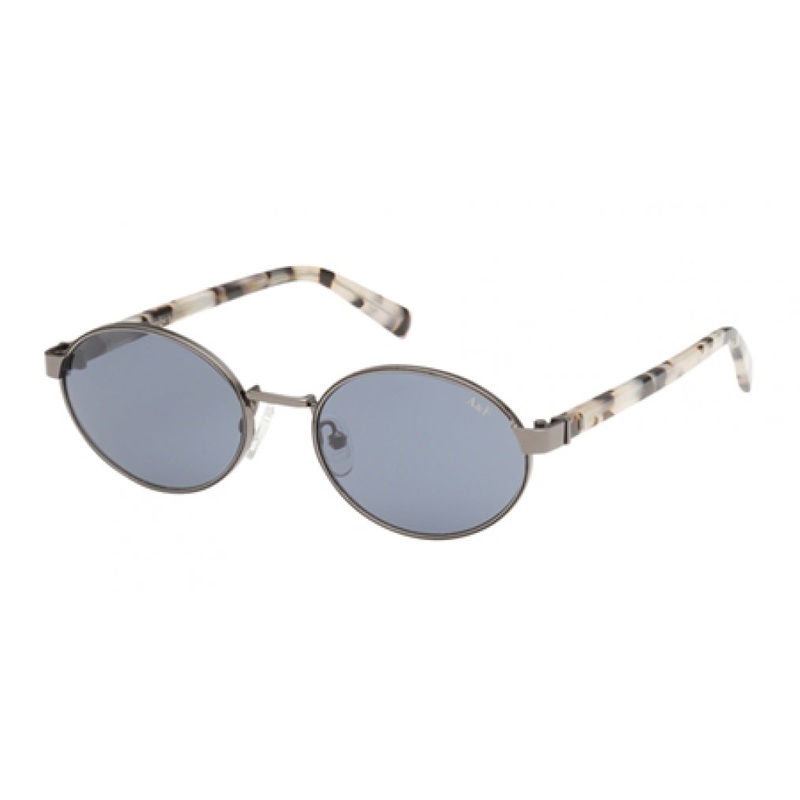 ABERCROMBIE & FITCH 00018 Sunglasses 08A – Shiny Gunmetal – Blonde Havana – Smoke