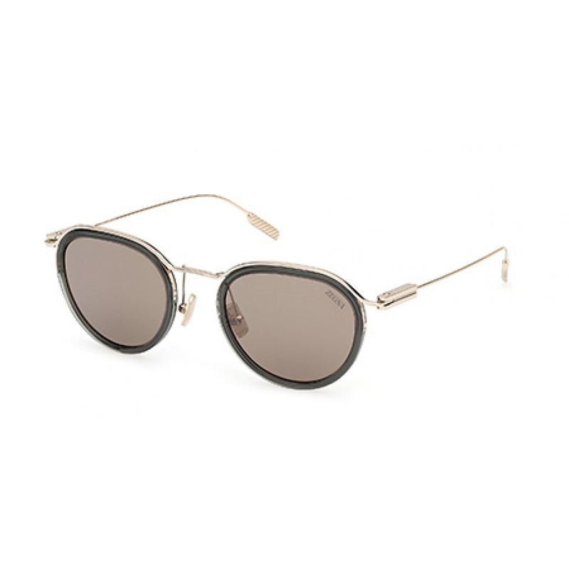 ZEGNA 0246 Sunglasses 96L – Shiny Dark Green – Roviex Mirror