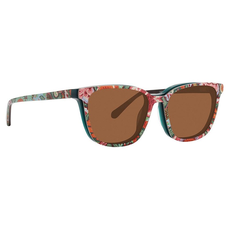 Vera Bradley VBLARISASUNCLIP Clip On LNP – Leaf Me Not Paisley [LNP]